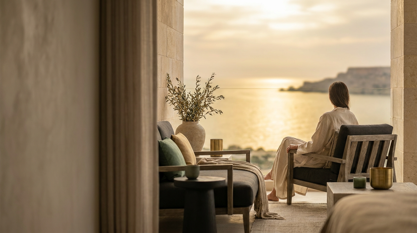 Discover Refined Coastal Living: Beachfront Holiday Apartments in Marsalforn, Gozo — Grand Homes Gozo hero image