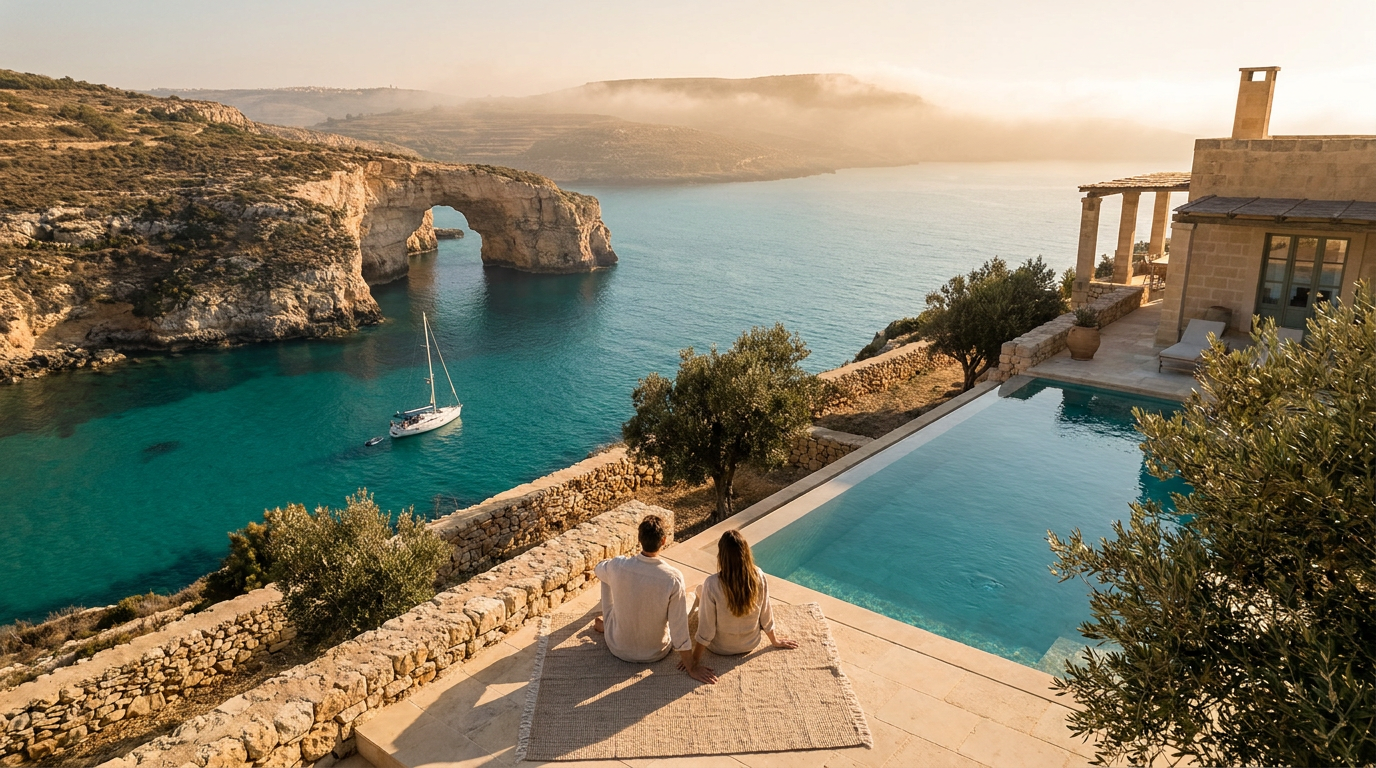 Beyond the Blue Lagoon: The Best Secret Swimming Spots in Gozo — Grand Homes Gozo hero image