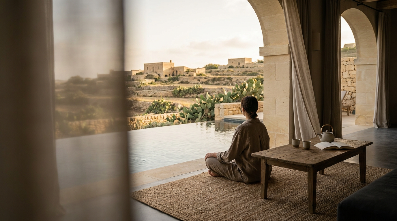 The Ultimate Wellness and Slow Living Retreat in Gozo: Reclaiming Tranquility in the Mediterranean — Grand Homes Gozo hero image